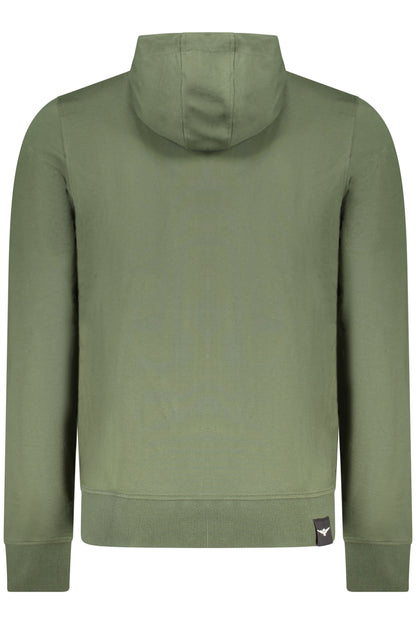 MILITARY ACADEMY MEN'S GREEN ZIP-UP SWEATSHIRT