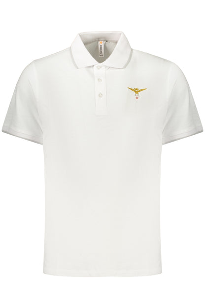 MILITARY ACADEMY MEN'S SHORT-SLEEVED POLO SHIRT, WHITE