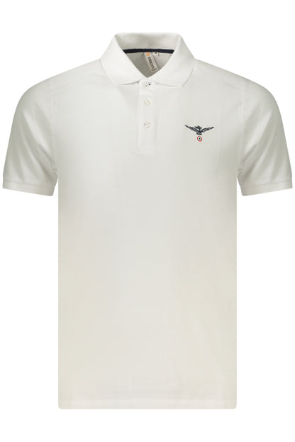 MILITARY ACADEMY MEN'S SHORT-SLEEVED POLO SHIRT, WHITE