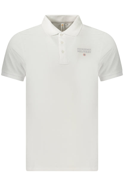 MILITARY ACADEMY MEN'S SHORT-SLEEVED POLO SHIRT, WHITE