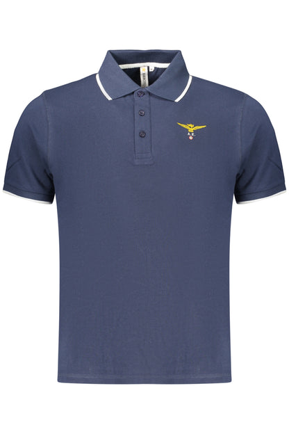 MILITARY ACADEMY MEN'S SHORT-SLEEVED POLO SHIRT, BLUE