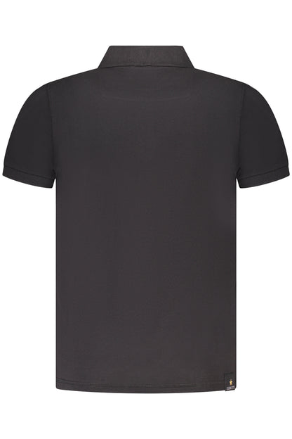 MILITARY ACADEMY BLACK MEN'S SHORT SLEEVE POLO