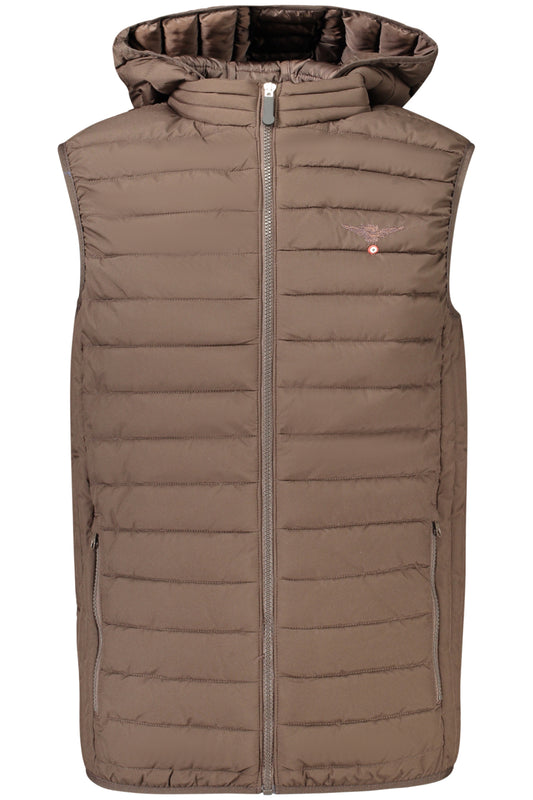 VESTE SANS MANCHES MARRON POUR HOMME DE L'ACADÉMIE MILITAIRE