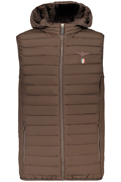 VESTE SANS MANCHES MARRON POUR HOMME DE L'ACADÉMIE MILITAIRE