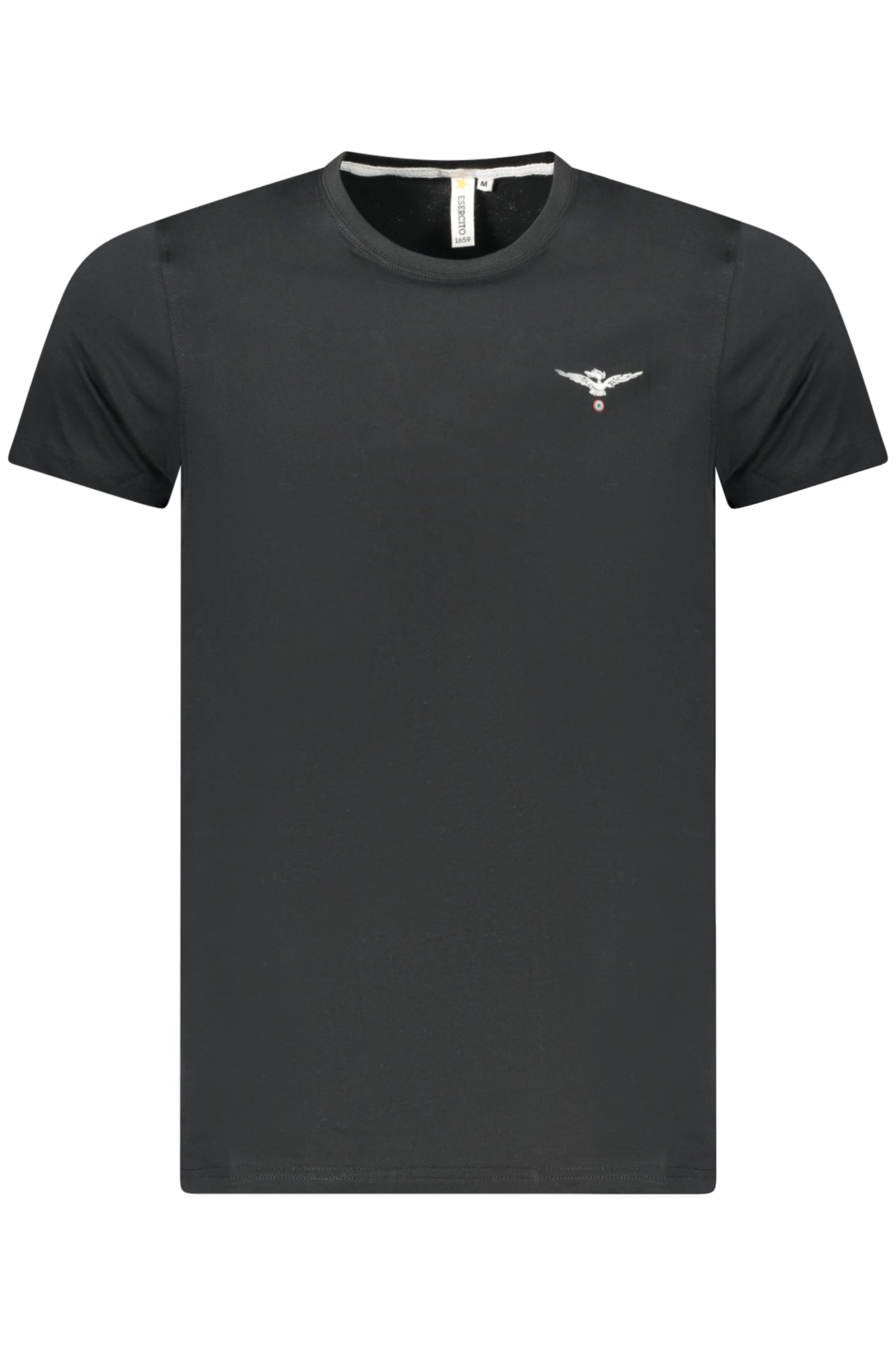 MILITARY ACADEMY MEN'S BLACK SHORT-SLEEVE T-SHIRT
