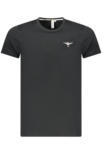 MILITARY ACADEMY MEN'S BLACK SHORT-SLEEVE T-SHIRT