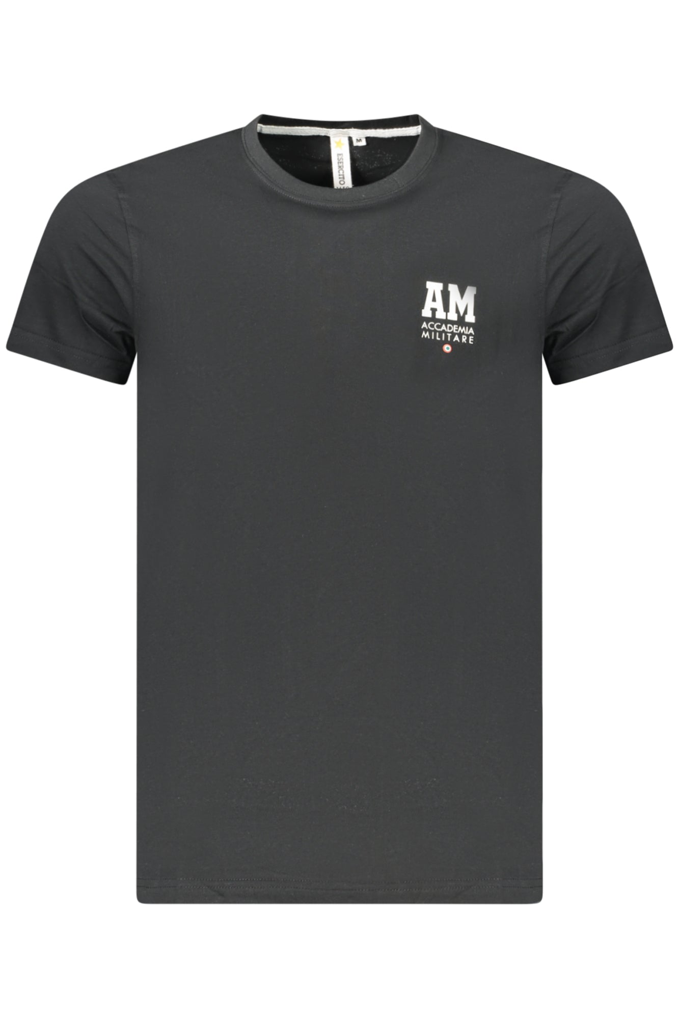 MILITARY ACADEMY MEN'S BLACK SHORT-SLEEVE T-SHIRT
