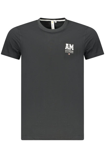 MILITARY ACADEMY MEN'S BLACK SHORT-SLEEVE T-SHIRT