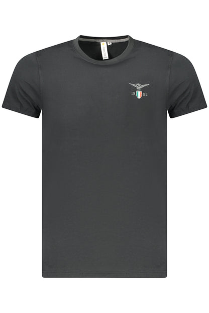 MILITARY ACADEMY MEN'S BLACK SHORT-SLEEVE T-SHIRT