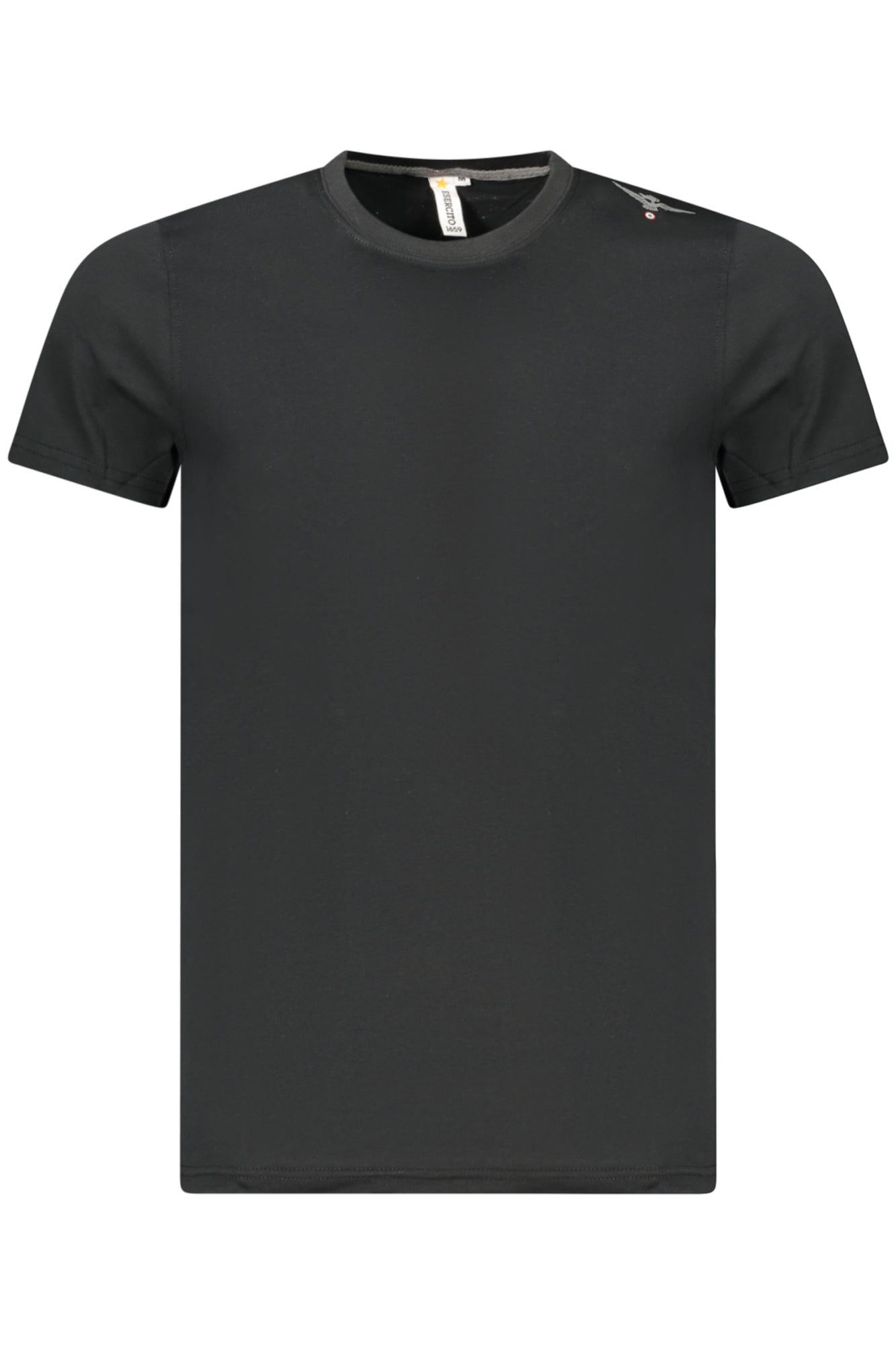 MILITARY ACADEMY MEN'S BLACK SHORT-SLEEVE T-SHIRT