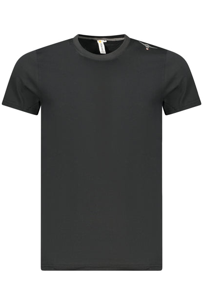 MILITARY ACADEMY MEN'S BLACK SHORT-SLEEVE T-SHIRT