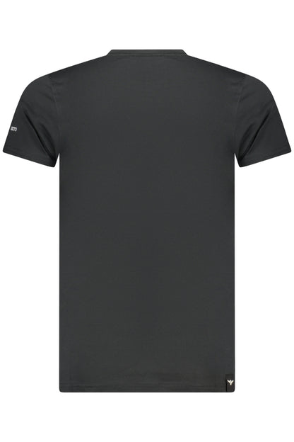 MILITARY ACADEMY MEN'S BLACK SHORT-SLEEVE T-SHIRT