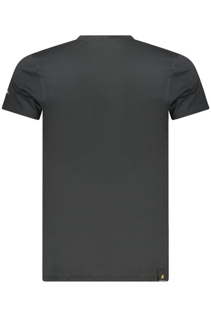 MILITARY ACADEMY MEN'S BLACK SHORT-SLEEVE T-SHIRT