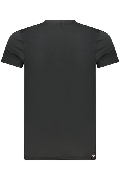 MILITARY ACADEMY MEN'S BLACK SHORT-SLEEVE T-SHIRT