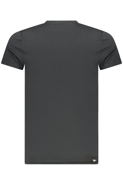 MILITARY ACADEMY MEN'S BLACK SHORT-SLEEVE T-SHIRT