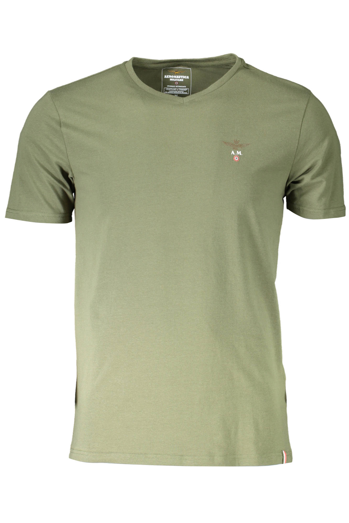 AERONAUTICA MILITARE GREEN MEN'S OUTDOOR T-SHIRT