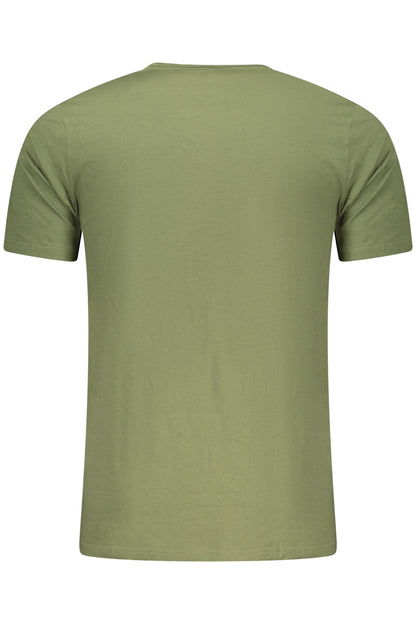 AERONAUTICA MILITARE MEN'S GREEN OUTDOOR T-SHIRT