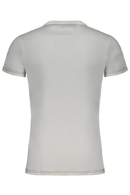 AERONAUTICA MILITARE MEN'S WHITE SHORT SLEEVE T-SHIRT