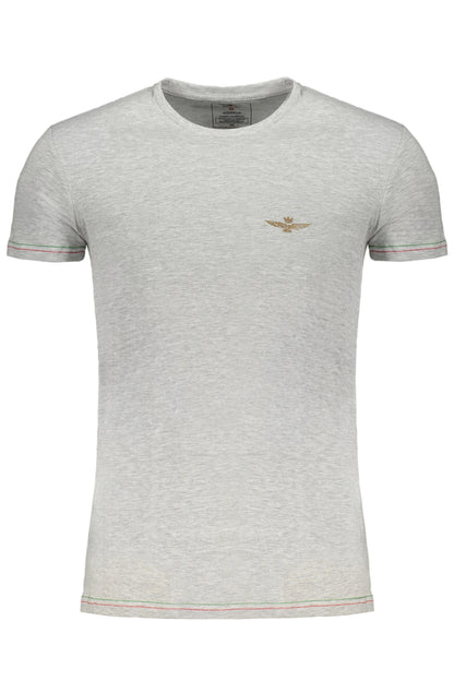 ERONAUTICA MILITARE MEN'S GRAY SHORT SLEEVE T-SHIRT
