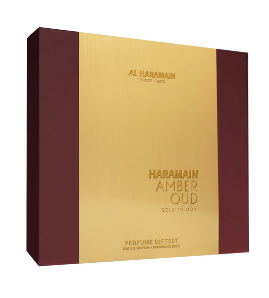 Al Haramain Amber Oud Gold Edition Coffret Unisexe (EDP 75ml + EDP 30ml + DEO 200ml)