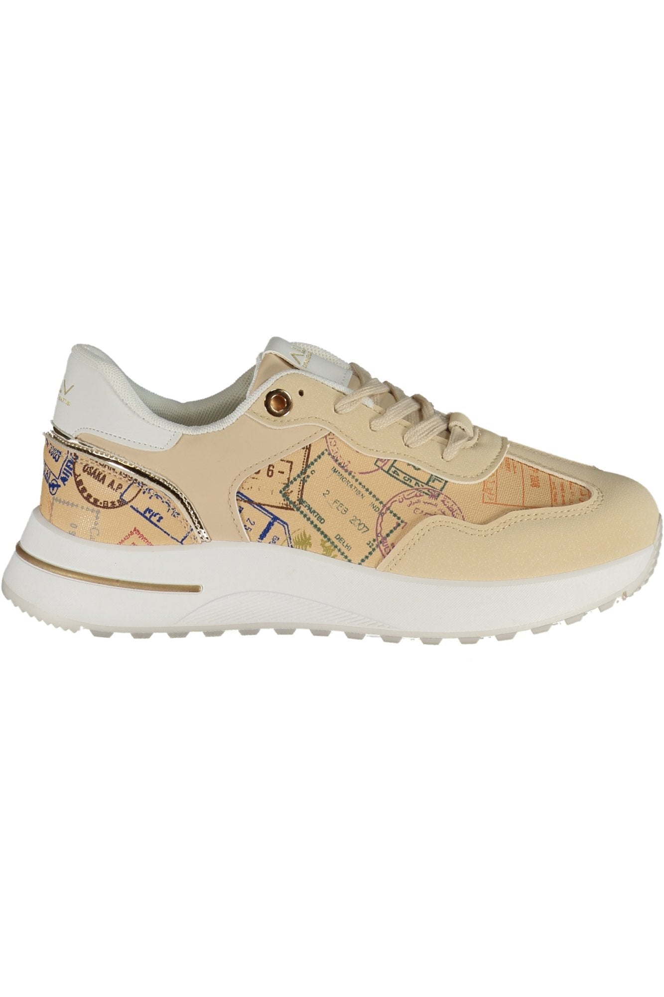 ALV BY ALVIERO MARTINI WOMEN'S BEIGE SPORTS SHOES