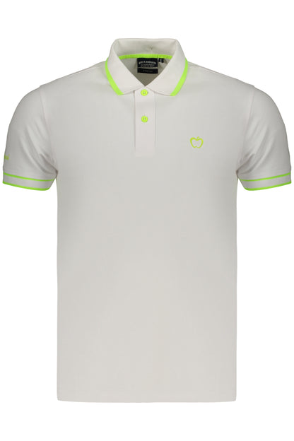 Kisses &amp; Hugs Men's White Short-Sleeved Polo Shirt