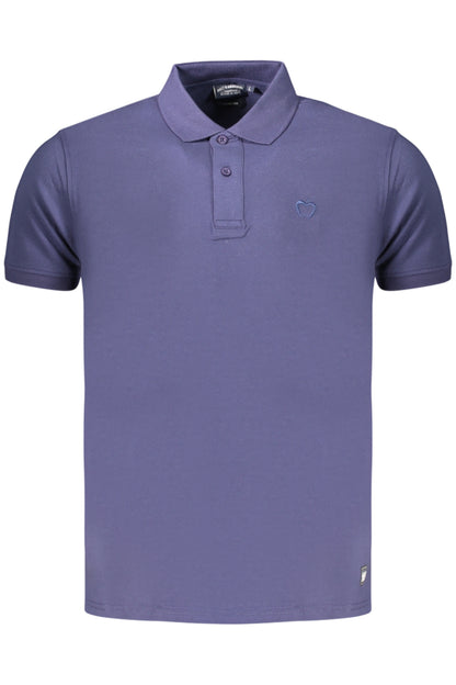 Kisses &amp; Hugs Men's Blue Short-Sleeved Polo Shirt