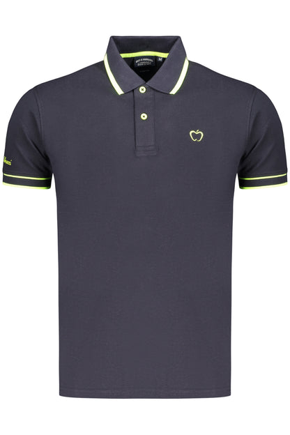 Kisses &amp; Hugs Men's Blue Short-Sleeved Polo Shirt