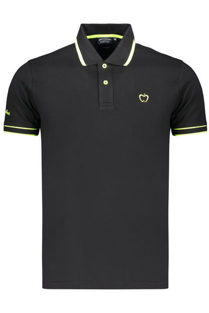 Kisses &amp; Hugs Men's Short-Sleeved Black Polo Shirt