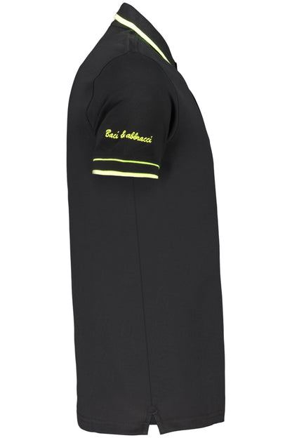 Kisses &amp; Hugs Men's Short-Sleeved Black Polo Shirt