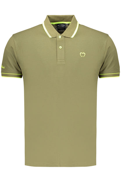 Kisses &amp; Hugs Men's Green Short-Sleeved Polo Shirt