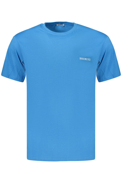 BIKKEMBERGS MEN'S SHORT-SLEEVED T-SHIRT, BLUE