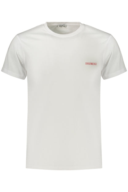 BIKKEMBERGS MEN'S SHORT-SLEEVE T-SHIRT WHITE