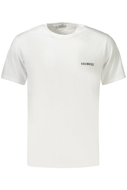BIKKEMBERGS MEN'S SHORT-SLEEVE T-SHIRT WHITE