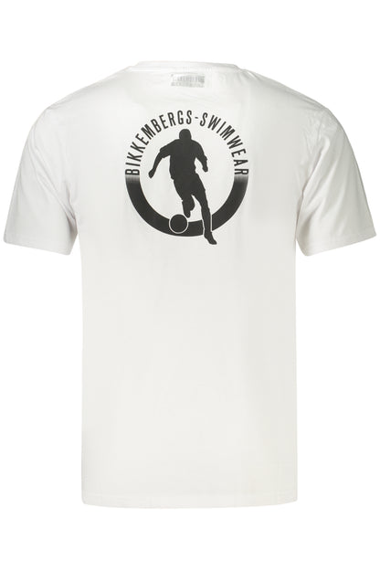 BIKKEMBERGS MEN'S SHORT-SLEEVE T-SHIRT WHITE