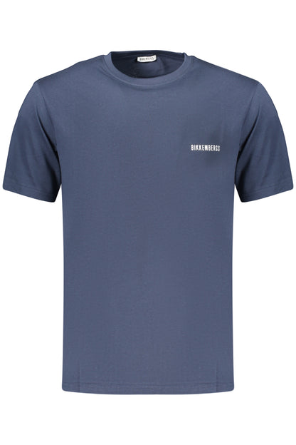 BIKKEMBERGS MEN'S SHORT-SLEEVE T-SHIRT BLUE