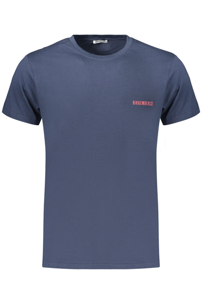 BIKKEMBERGS MEN'S SHORT-SLEEVE T-SHIRT BLUE
