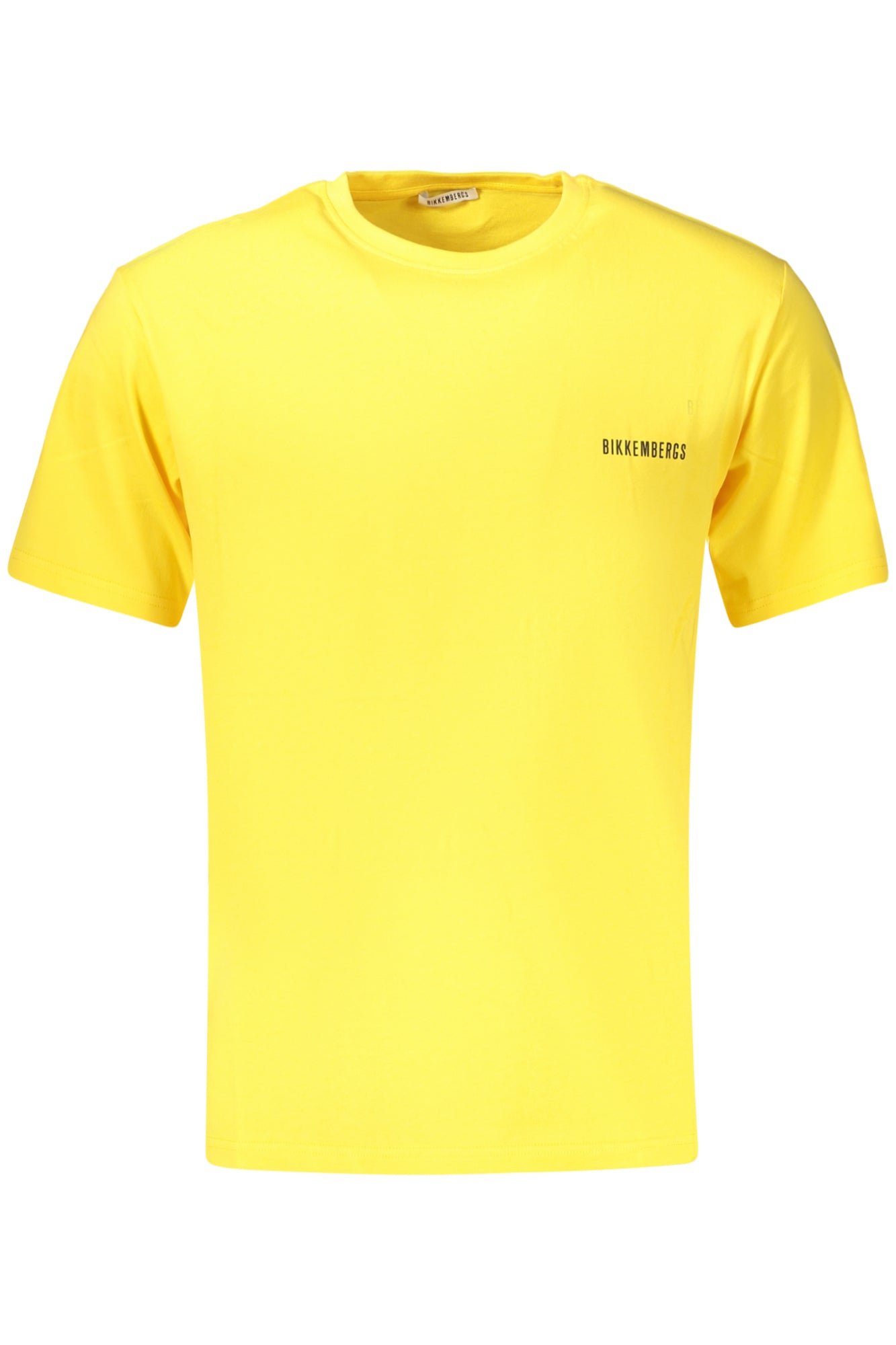 BIKKEMBERGS MEN'S SHORT-SLEEVED T-SHIRT YELLOW