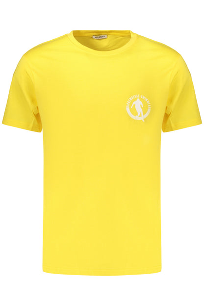 BIKKEMBERGS MEN'S SHORT-SLEEVED T-SHIRT YELLOW