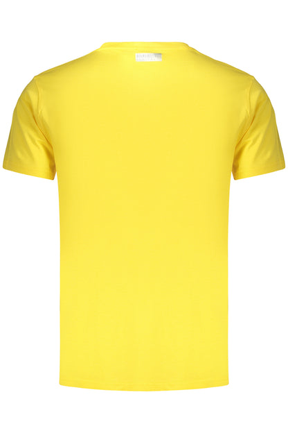 BIKKEMBERGS MEN'S SHORT-SLEEVED T-SHIRT YELLOW