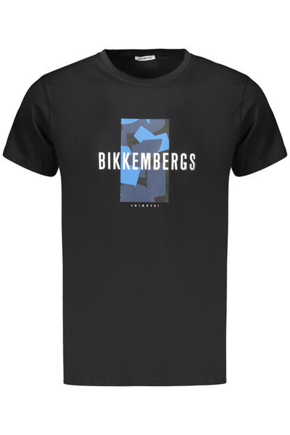 BIKKEMBERGS MEN'S SHORT-SLEEVE T-SHIRT BLACK