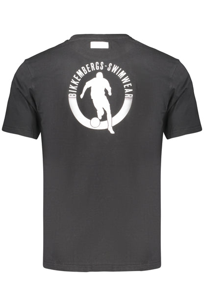 BIKKEMBERGS MEN'S SHORT-SLEEVE T-SHIRT BLACK