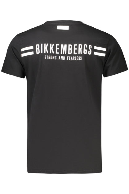 BIKKEMBERGS MEN'S SHORT-SLEEVE T-SHIRT BLACK