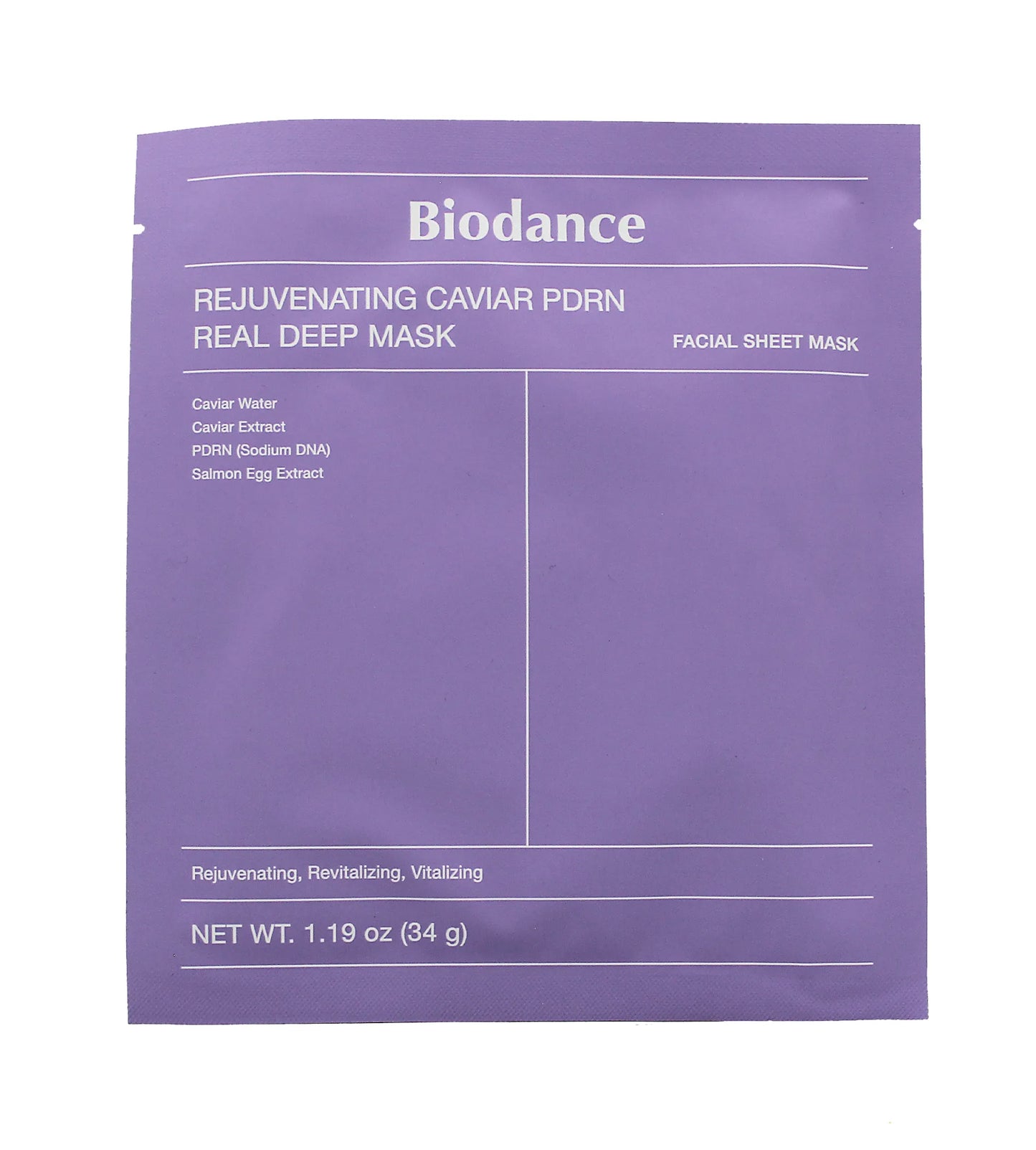 Biodance Rejuvenating Caviar PDRN Facial Sheet Mask