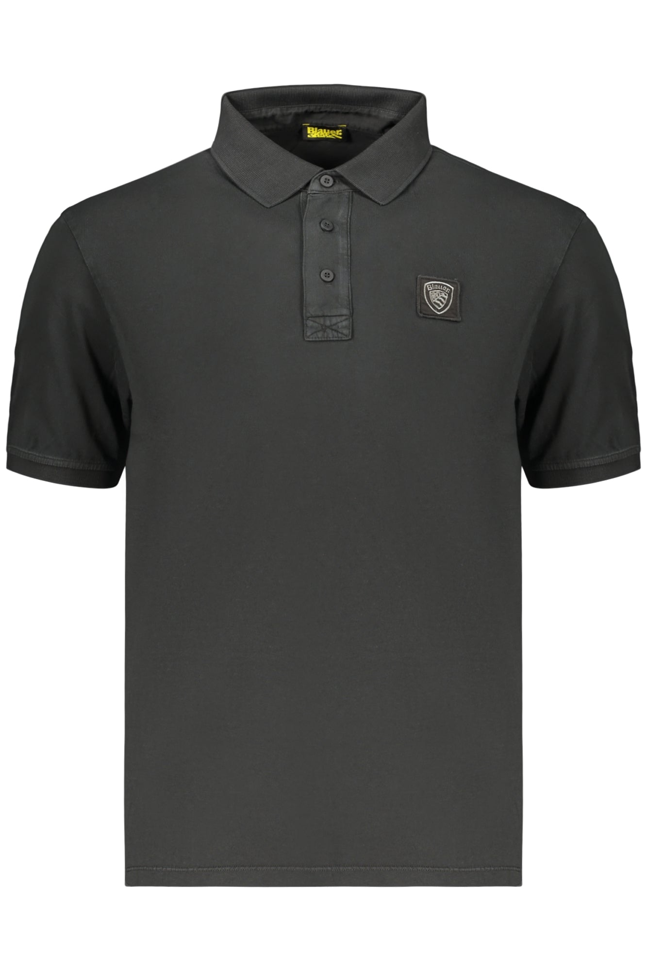 BLAUER APPAREL MEN'S SHORT-SLEEVE POLO SHIRT, BLACK