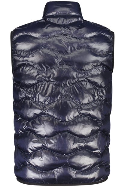BLAUER APPAREL MEN'S BLUE SLEEVELESS JACKET