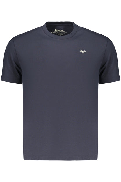 BLAUER APPAREL MEN'S SHORT-SLEEVE T-SHIRT BLUE