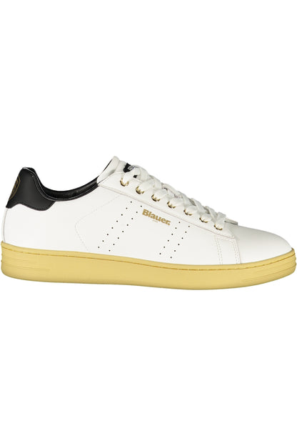 BLAUER MEN'S WHITE SPORTS SHOES