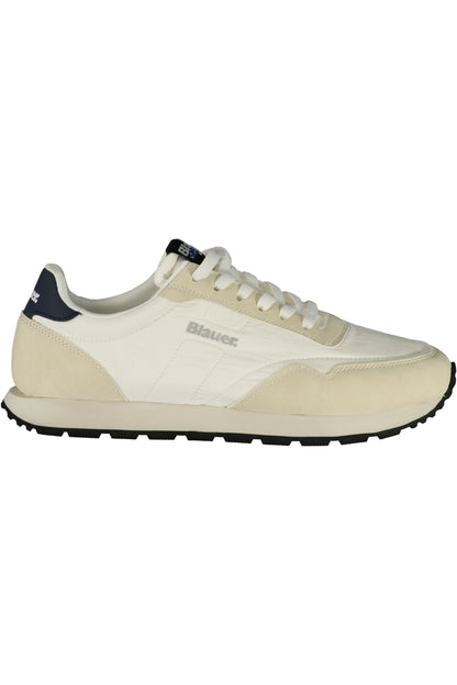 BLAUER MEN'S WHITE SPORTS SHOES