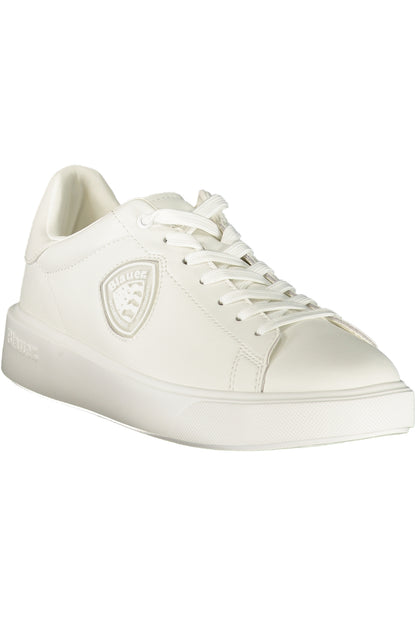 BLAUER MEN'S WHITE SPORTS SHOES